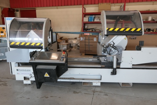 Scie double alu FOM BA 550 avec lames de diam 550 